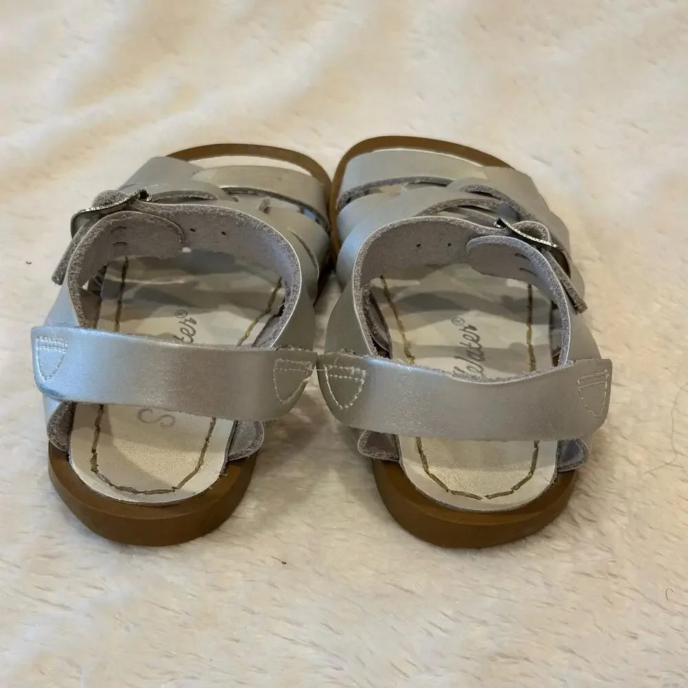 Silver Salt Water Sandals sz 8